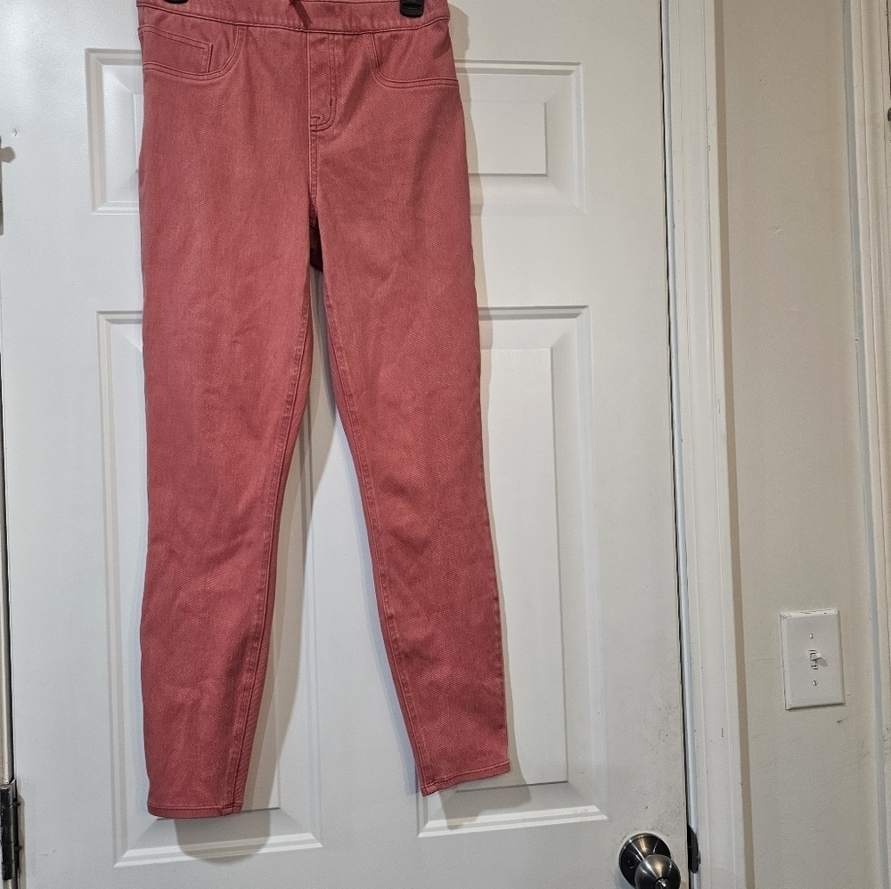 Spanx Pants Jean ish Ankle Leggings size medium Island Redish Jeans